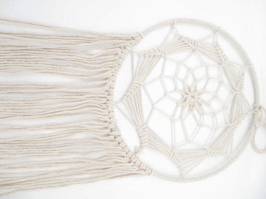 30cm Round Dreamcatcher Cream