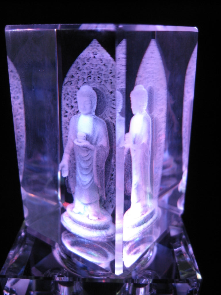 3D Crystal Laser Engraving Block – Guanyin