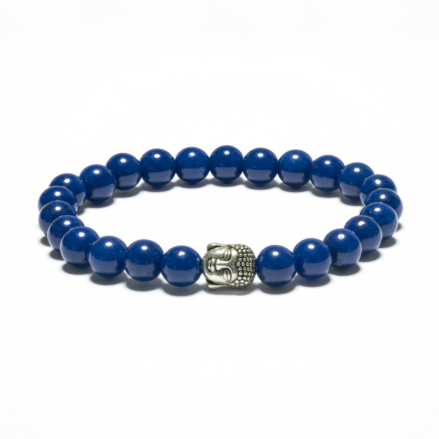 8mm Buddha Bracelet without Box - Lapis Lazuli
