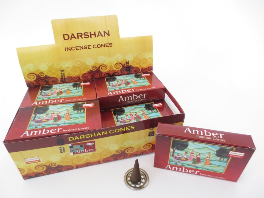 Darshan Incense Cones - Amber