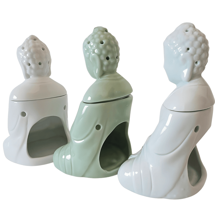 Boeddha meditatie oliebrander set van 3