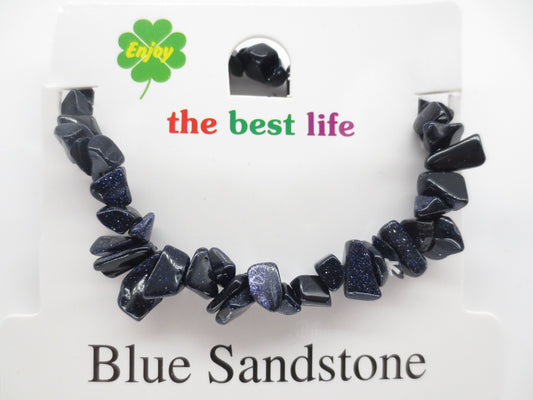 Chipstone Bracelets Blue Sandstone (12 pcs)