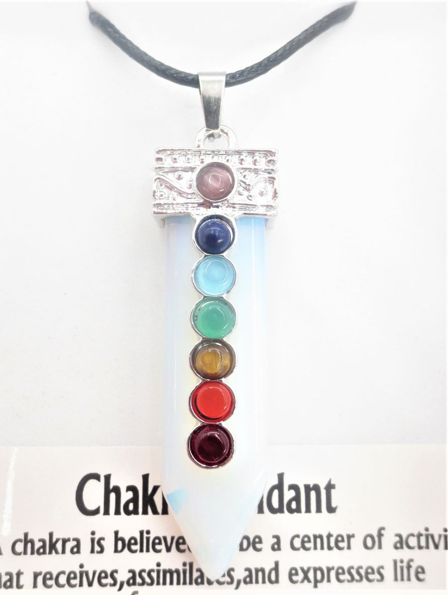7 Chakra Gemstone Pendant Necklace (I) - Opal