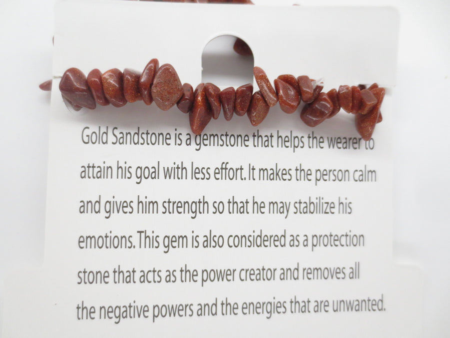 Edelsteen Split Armbanden Goudsteen (12 stuks)