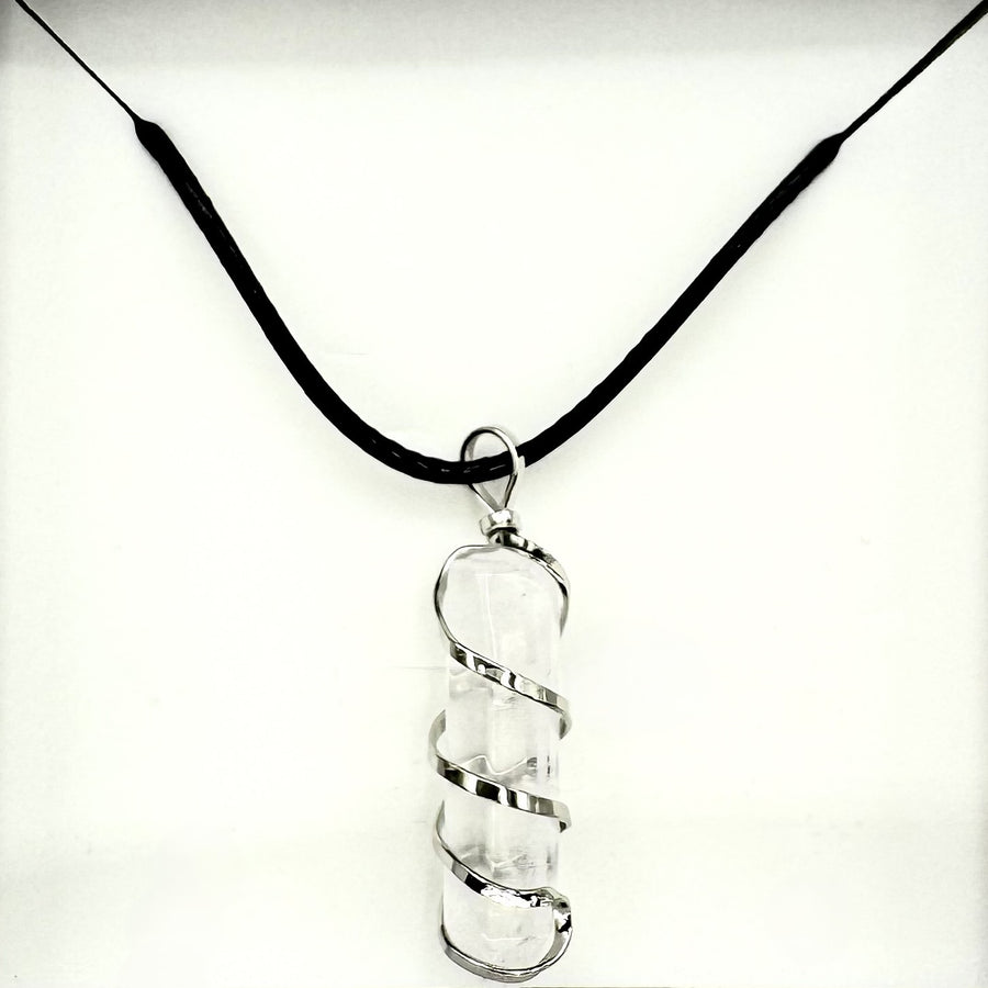 Edelsteenhanger Ketting - Bergkristal