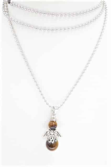 Angel necklace - tigereye