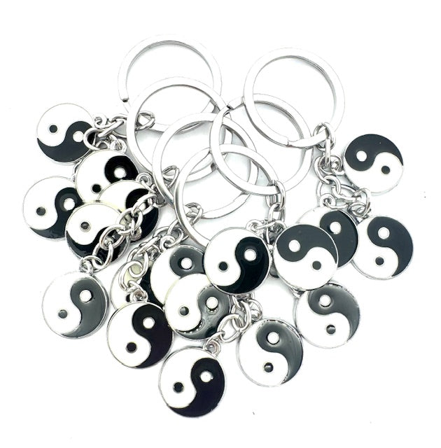 Wholesale 3 in 1 Yin Yang Metal Keychain (6 pieces)