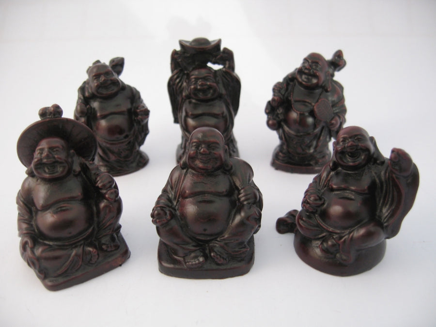 5cm Buddha Set Red (6pcs)