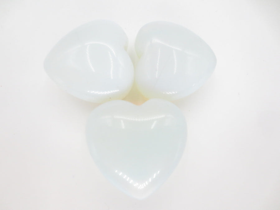 Gemstone Heart with Gift Bag - Opal (3pcs)