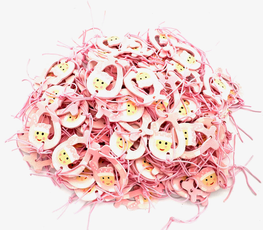 Wholesale Pink Christmas Hangers (50 pieces)