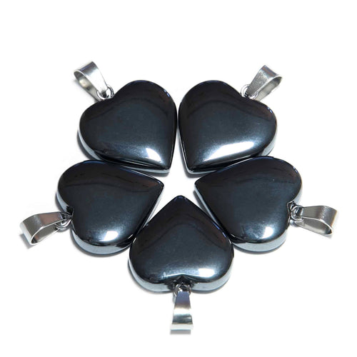Love Heart Gemstone Pendants