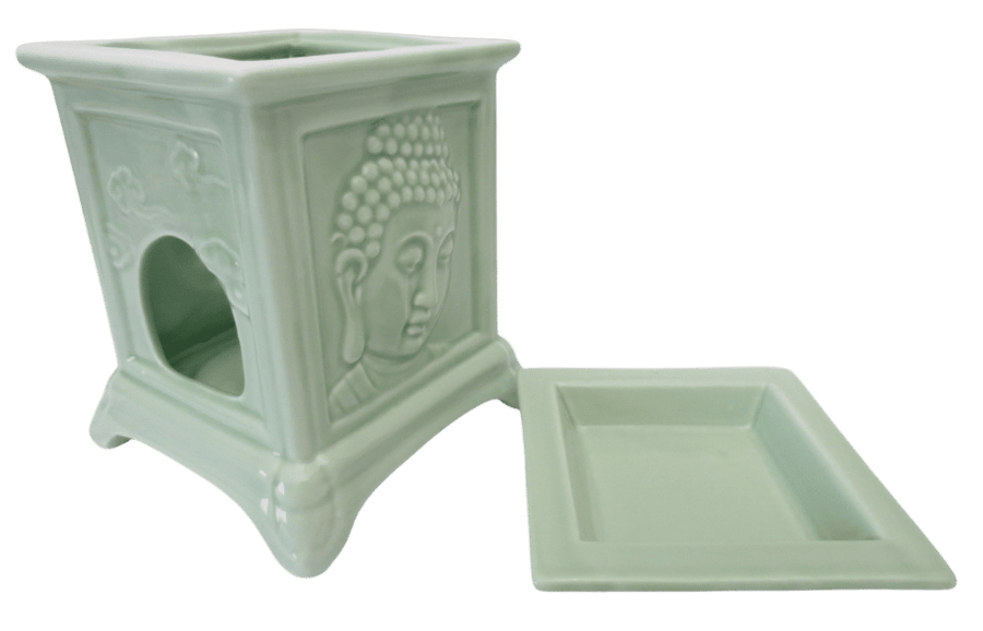 Jade Boeddha oliebrander luxe