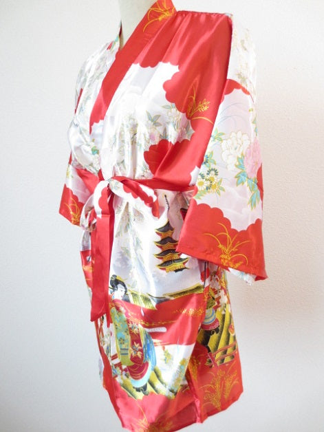 Japanese kimono short red