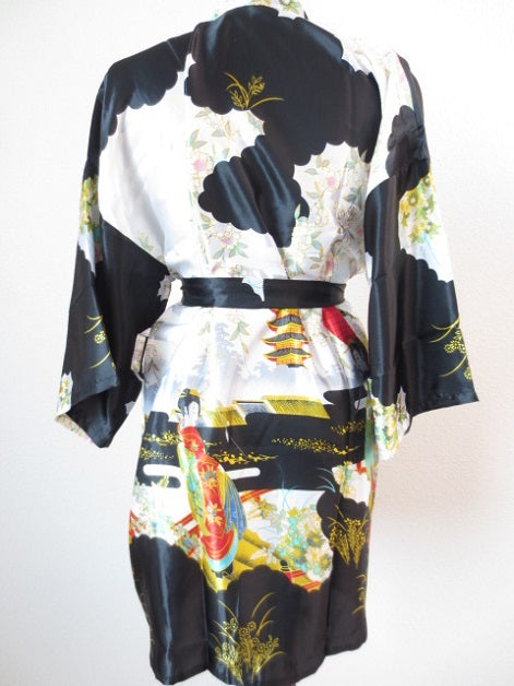 Japanese kimono short black