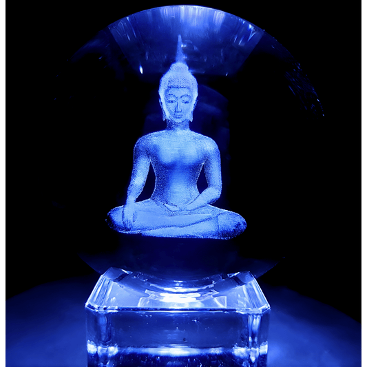 Kristal Laser Ball Thai Buddha 6 cm