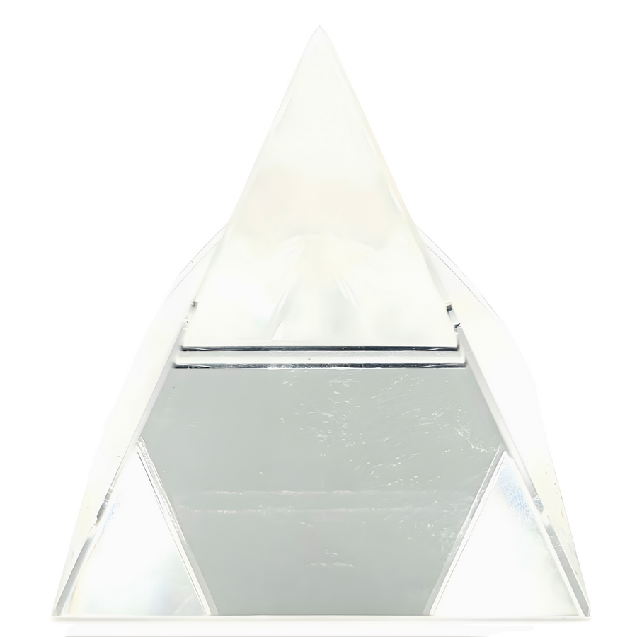 Kristalpiramide Helder Wit 5 × 5 cm