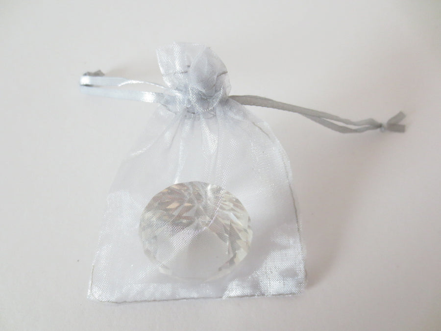 Organza Gift Bag 7.5 x 10 cm - Silver (100pcs)