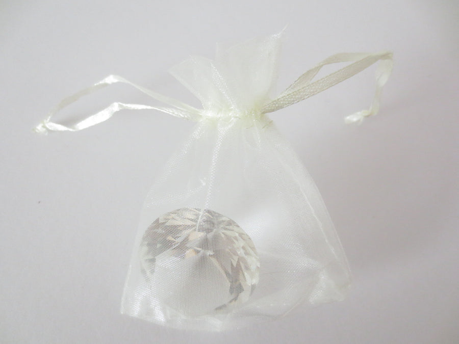Organza Gift Bag 7.5 x 10 cm - Cream (100 pcs)