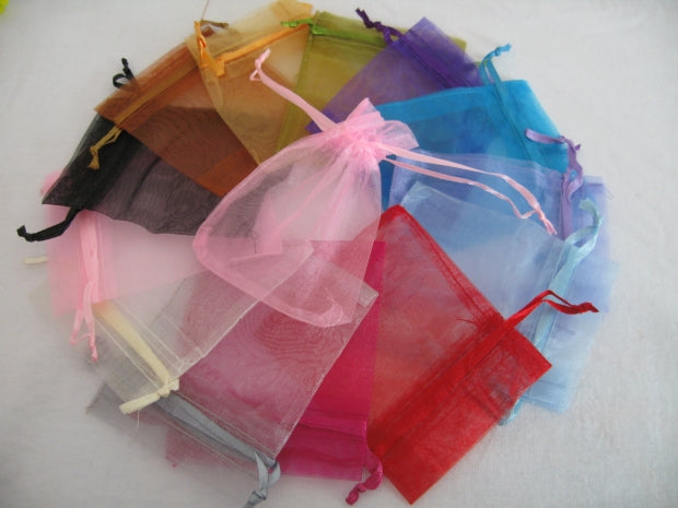 Organza Zakjes Donker Paars 17 x 23cm