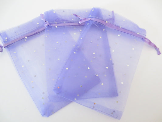 Brilliant Organza bag Lilac - 13cm x 20cm