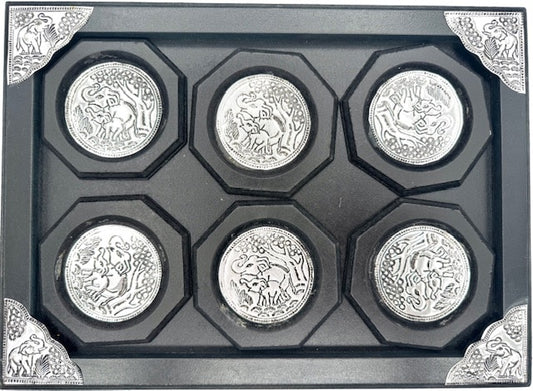 Thai Elephant Coaster Set