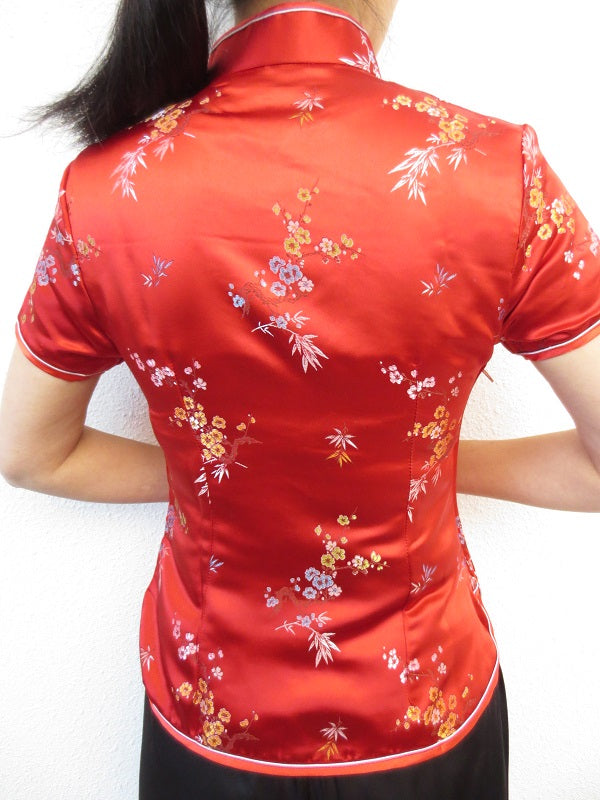 Shanghai Blouse bloesem rood - 38