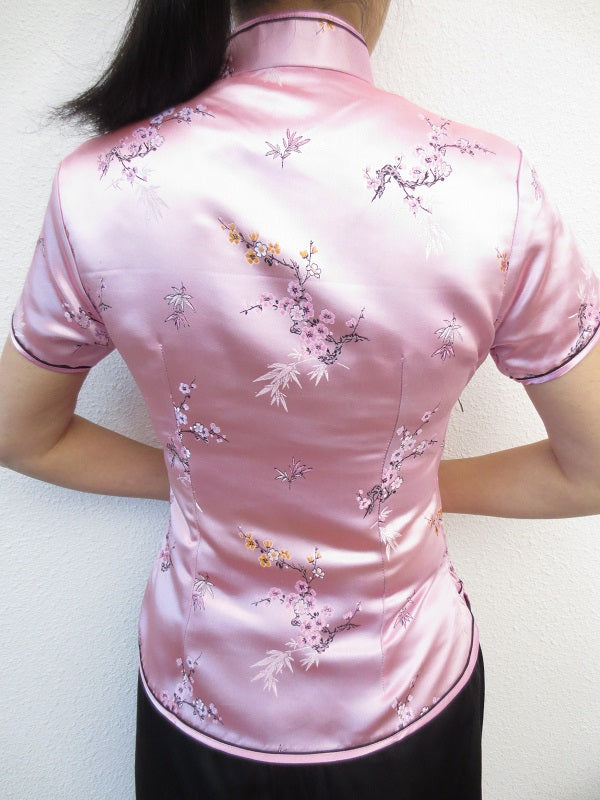 Shanghai Blouse bloesem roze - 44