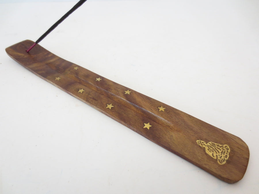 Wooden Incense Holder Plank - Buddha (10 pieces)