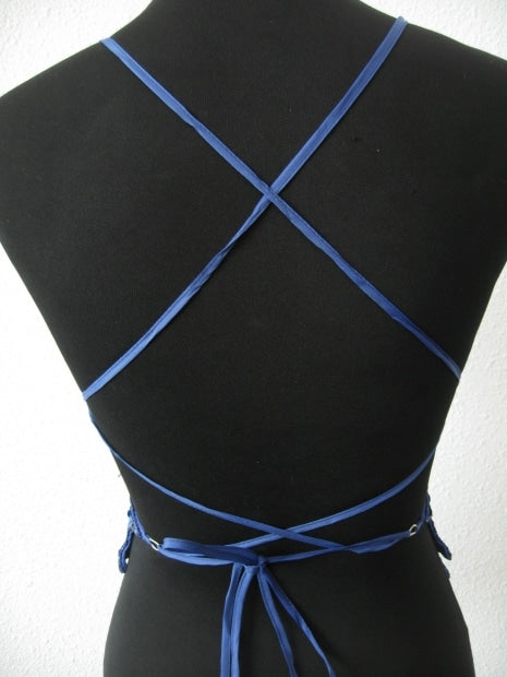 vlinder topje (blauw)