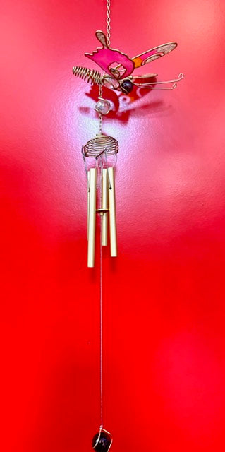 Butterfly Wind Chimes - Pink