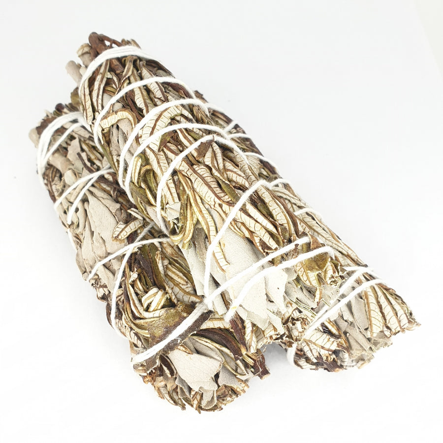 Witte Salie & Yerba Santa Smudge Stick 12cm (3 x 25-30g)