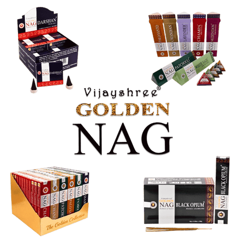 Golden Nag Incense Cones