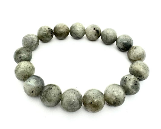 12mm Labradorite Gemstone Bracelet – Gift Box Excluded