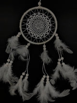13cm Crochet Dreamcatcher White