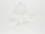 13cm Crochet Dreamcatcher White