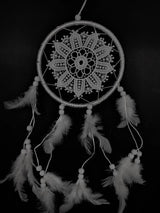 16cm Crochet Dreamcatcher White