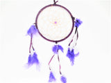 16cm Round Dreamcatcher Purple (5 pieces)