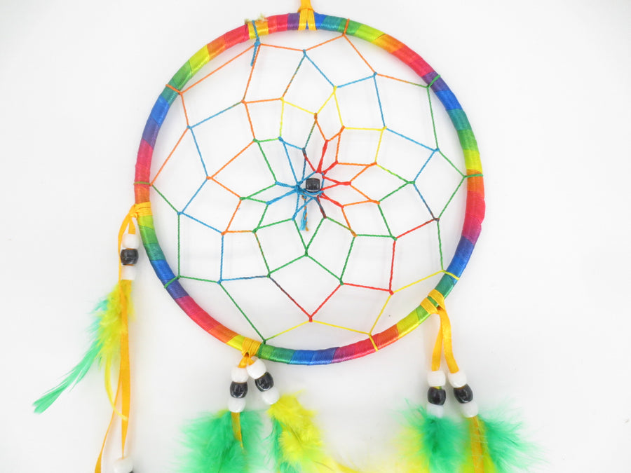 16cm Round Dreamcatcher Rainbow (5 pieces)