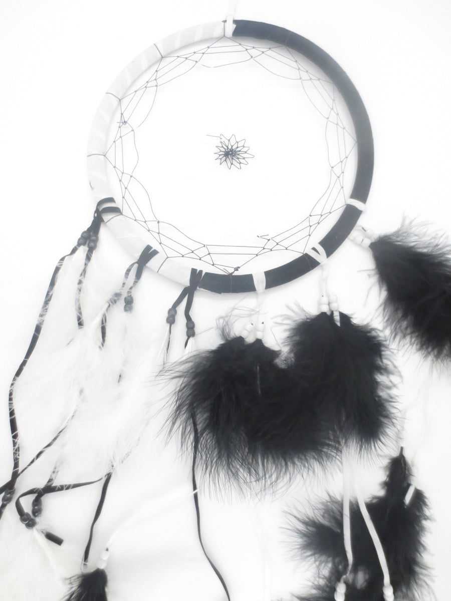 25cm Dream Catcher - Black &amp; White