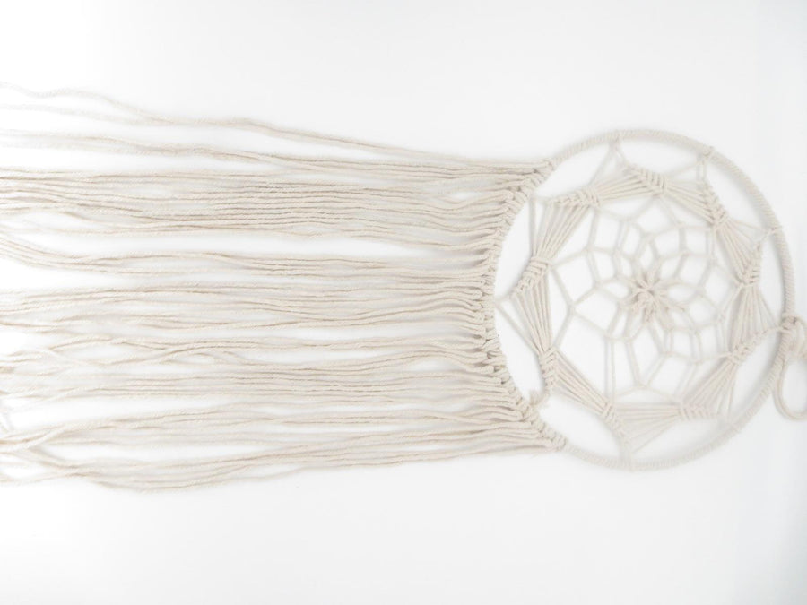 30cm Round Dreamcatcher White