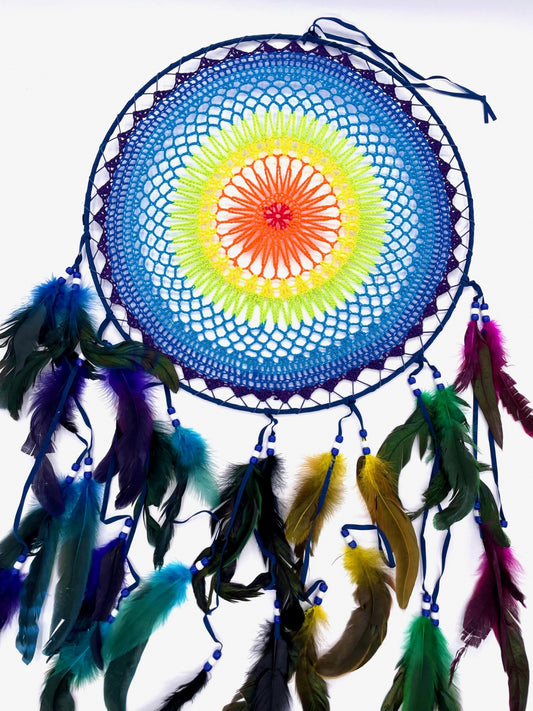 40cm Crochet Dreamcatcher Luxury 7 Chakras