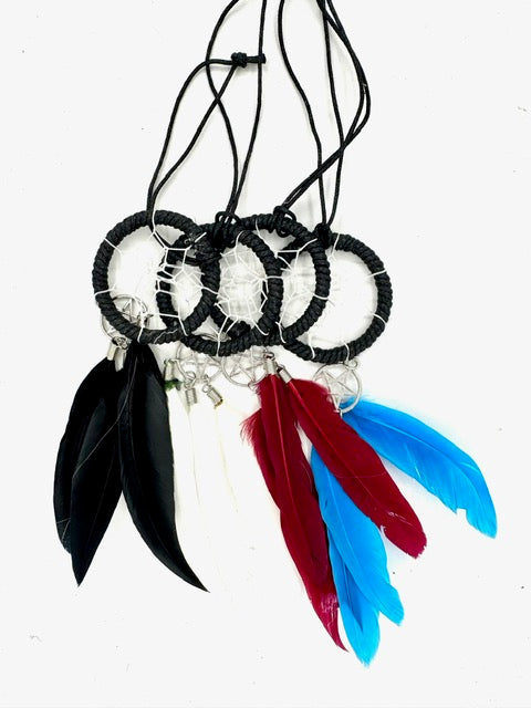 5 cm Round Dreamcatcher with Star (12 pieces)