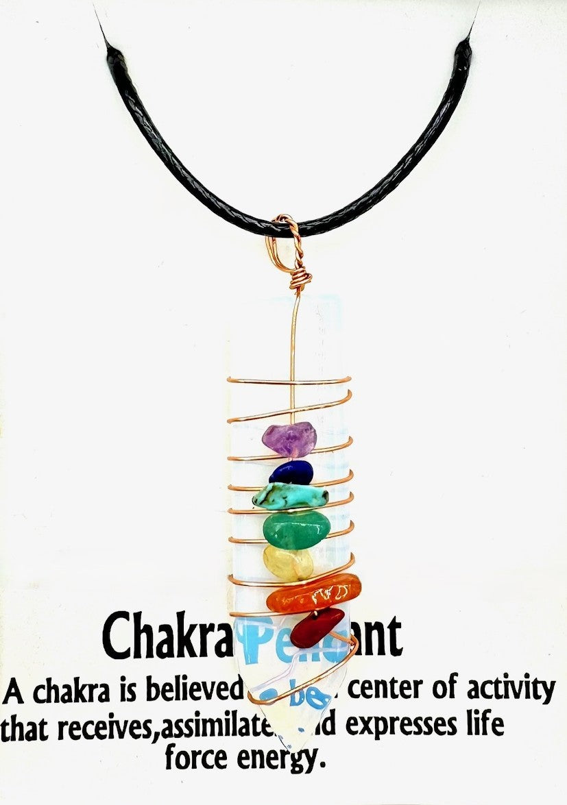 7 Chakra Gemstone Pendant Necklace (II) - Opal
