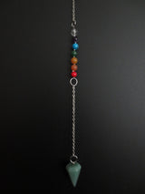 Aventurine 7 Chakra Gemstone Pendulum