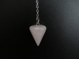 Rose Quartz 7 Chakra Gemstone Pendulum