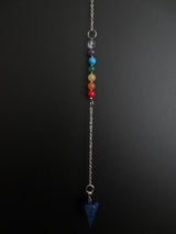 Sodalite 7 Chakra Gemstone Pendulum