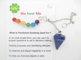 Sodalite 7 Chakra Gemstone Pendulum