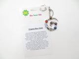 Wholesale Metal Chakra Reiki Keychain with 7 Gemstones