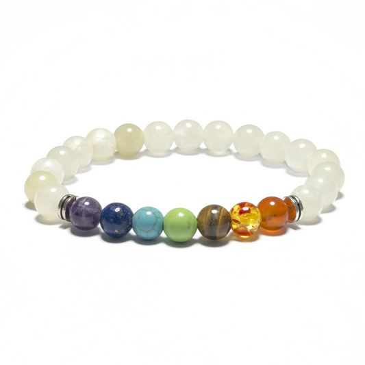 8mm 7 Chakra Armband zonder Doos - Jade