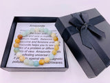 8mm Amazonite Gemstone Bracelet – Gift Box Included